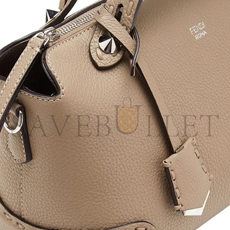 F**di by the way leather medium selleria bag dove gray 8bl146arbbf04y9 (27*15*13cm)